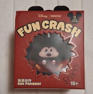 Disney Miniso  Fun Crash Plush Pendant Blind Box